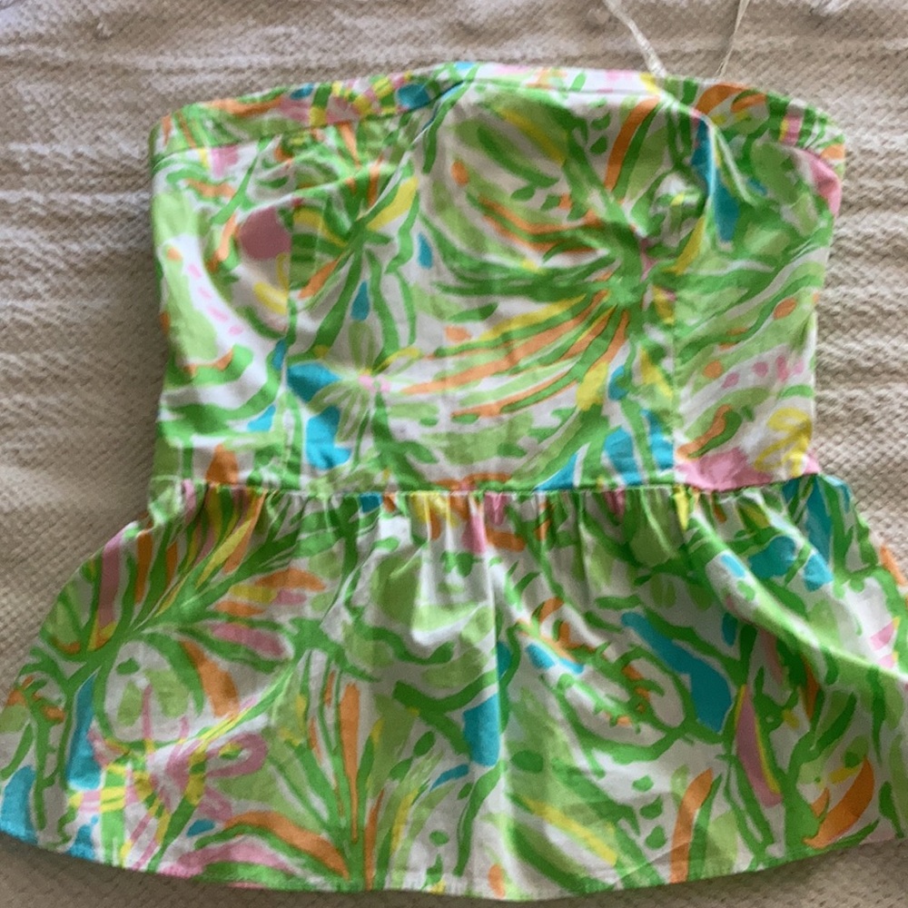 Lilly Pulitzer strapless top - Picture 4 of 5